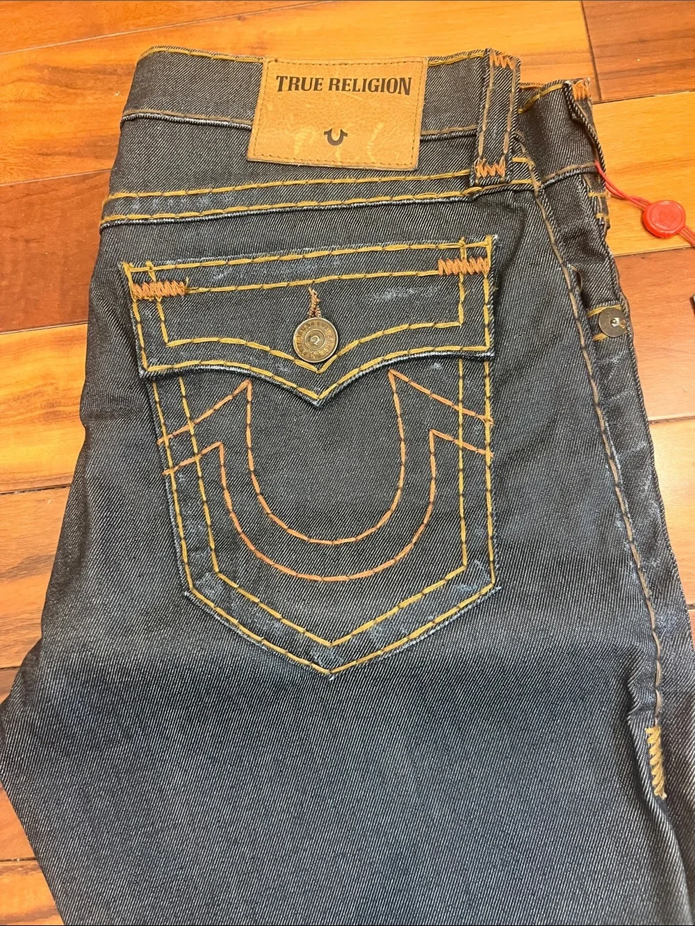 True Religion Men's Rickey Indigo Slim Straight Jeans 36/34